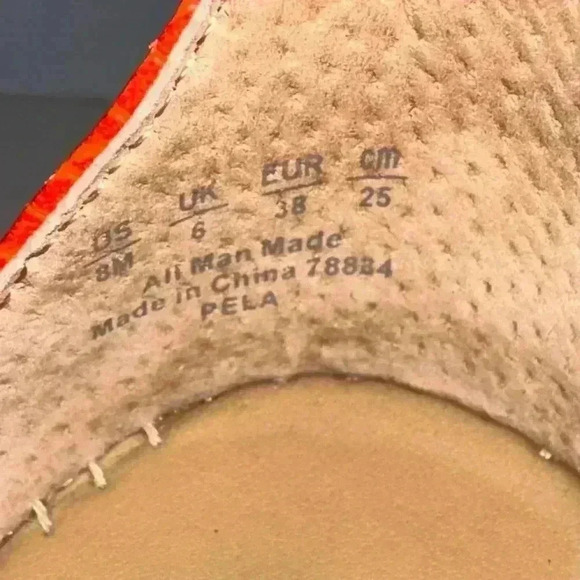 Franco Sarto Orange Sandals Size 8 for Women - Picture 9 of 16